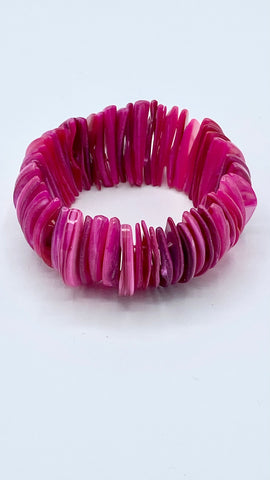 cerise pink expanding bracelet 