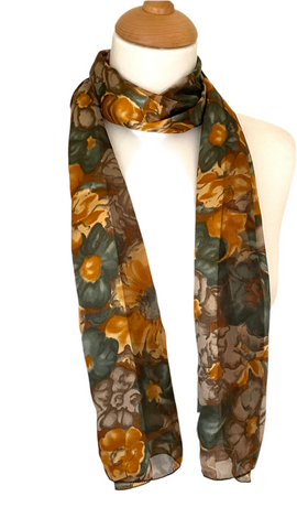 Stylish floral design scarf