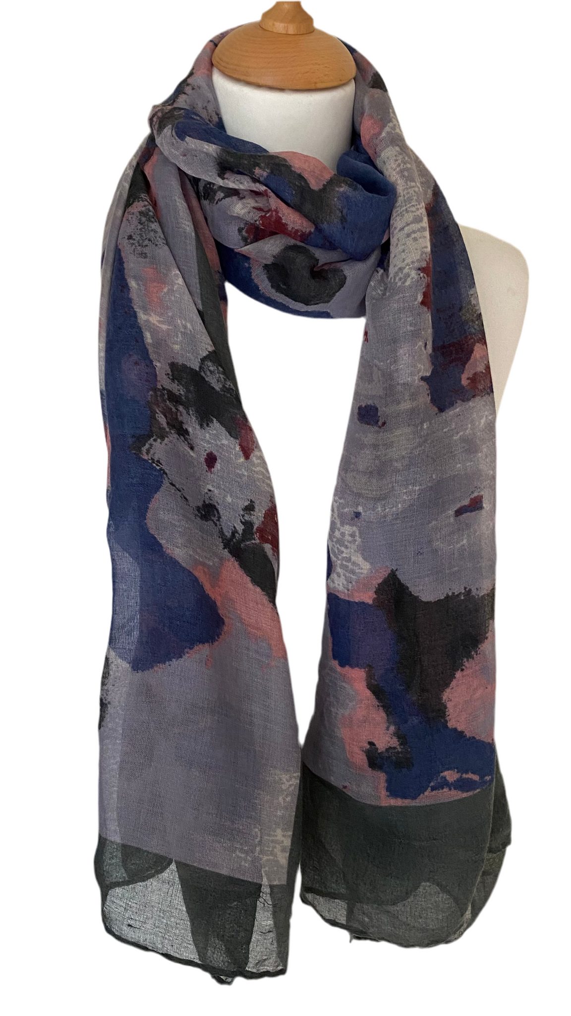 Contemporary abstract design scarf