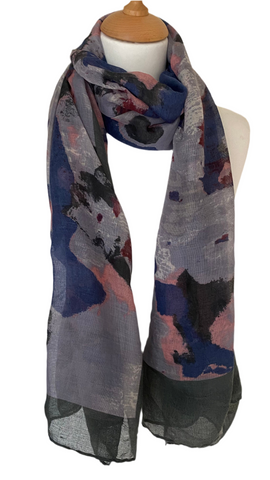Contemporary abstract design scarf