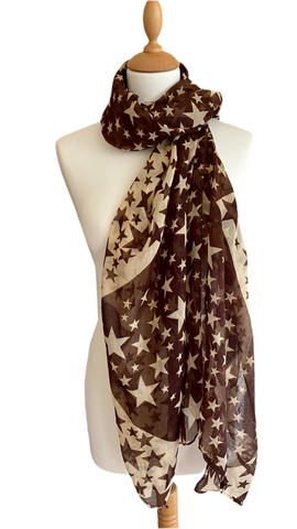 Super soft star design scarf
