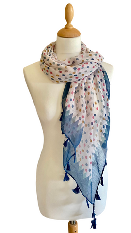 Super soft polka dot scarf