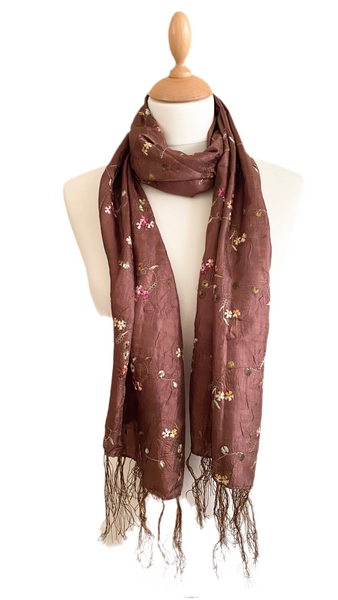 Chestnut brown scarf