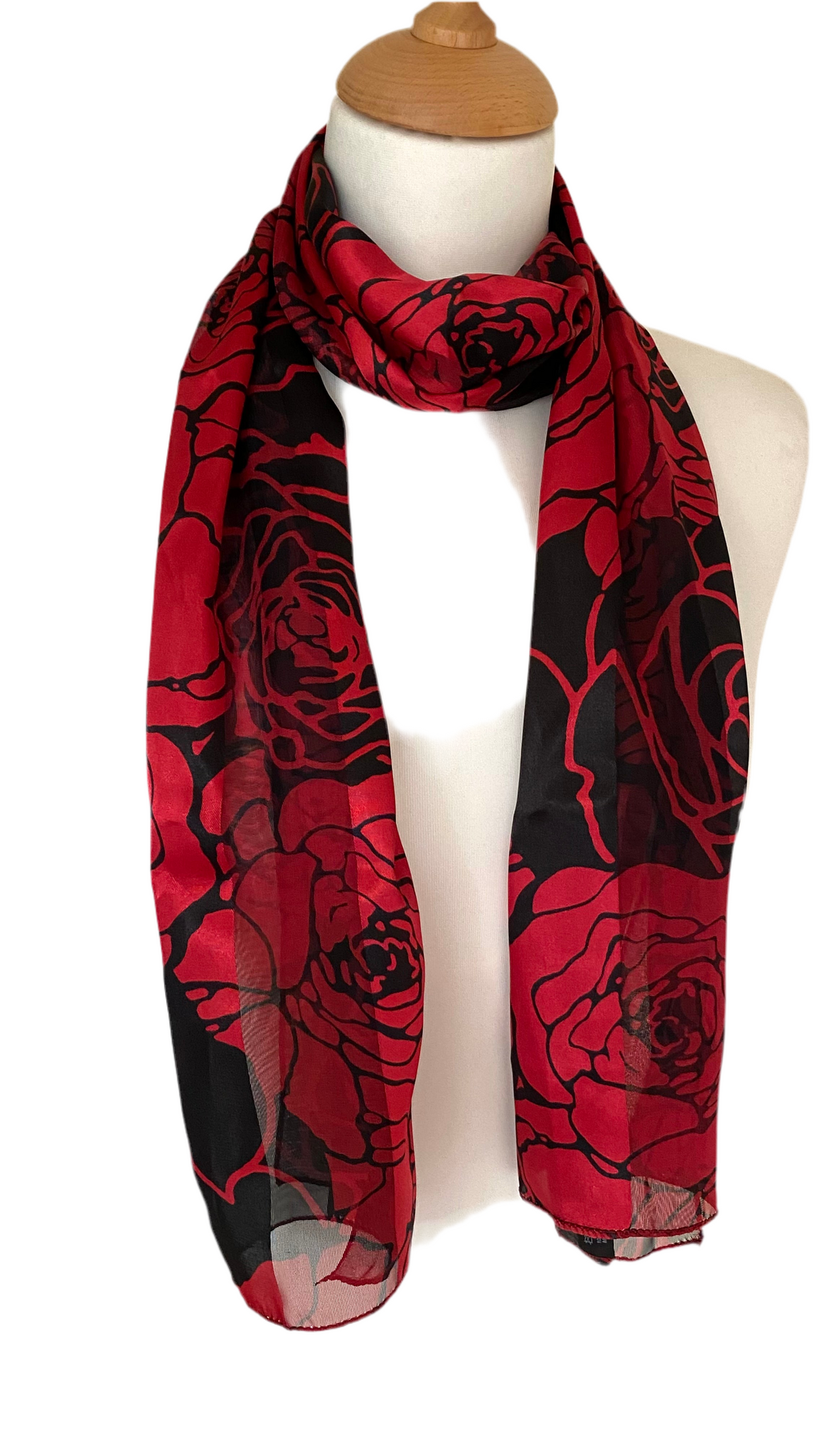 Vibrant floral design scarf