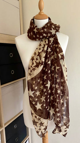 Super soft star design scarf
