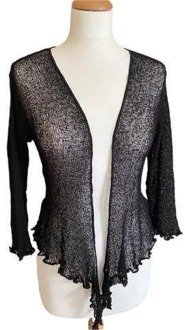 Black shrug cardigan lightweight summer holiday clothes