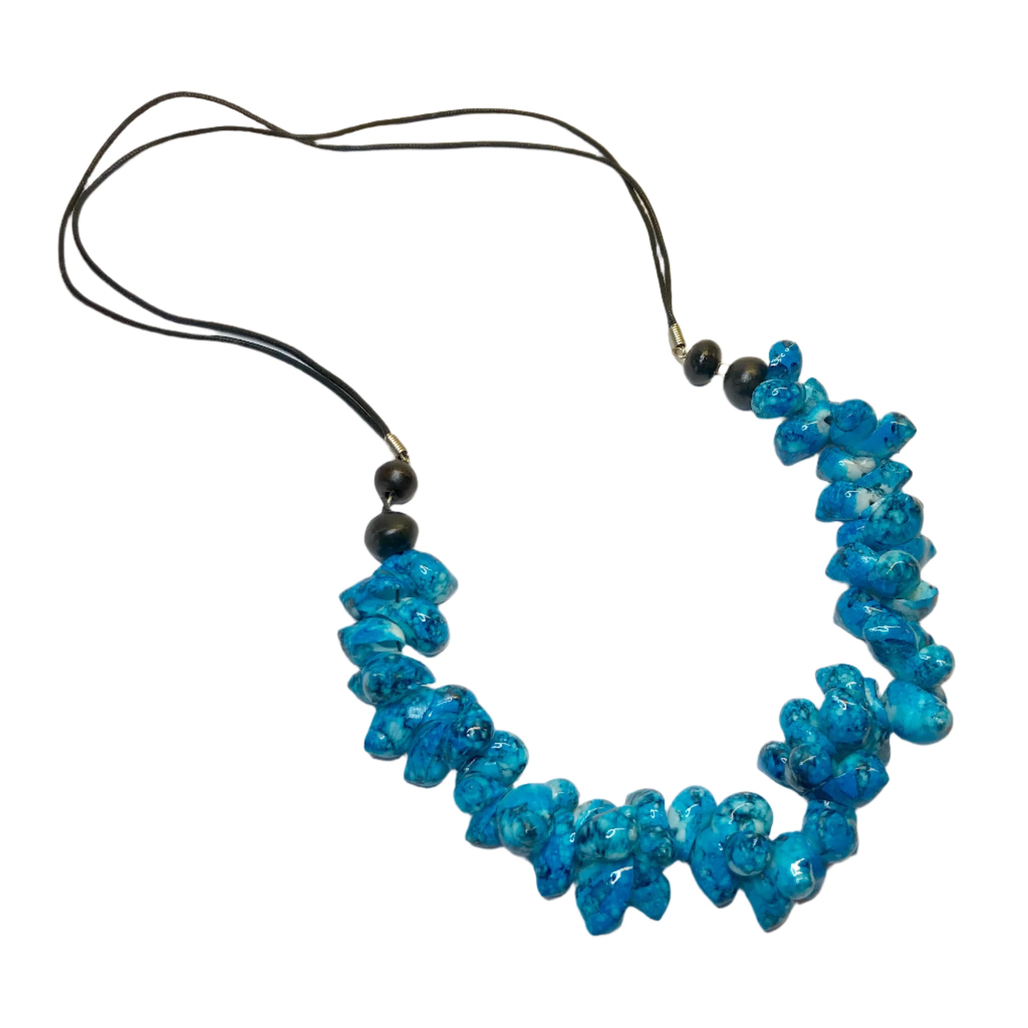 ax
Azure blue chunky necklace