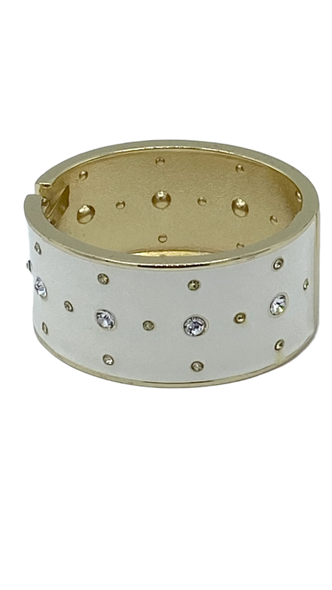 White faux diamond bracelet
