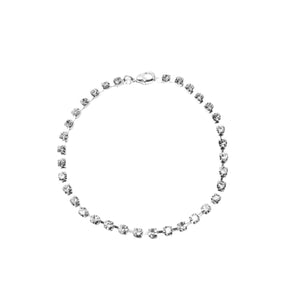 Girly faux diamond anklet
