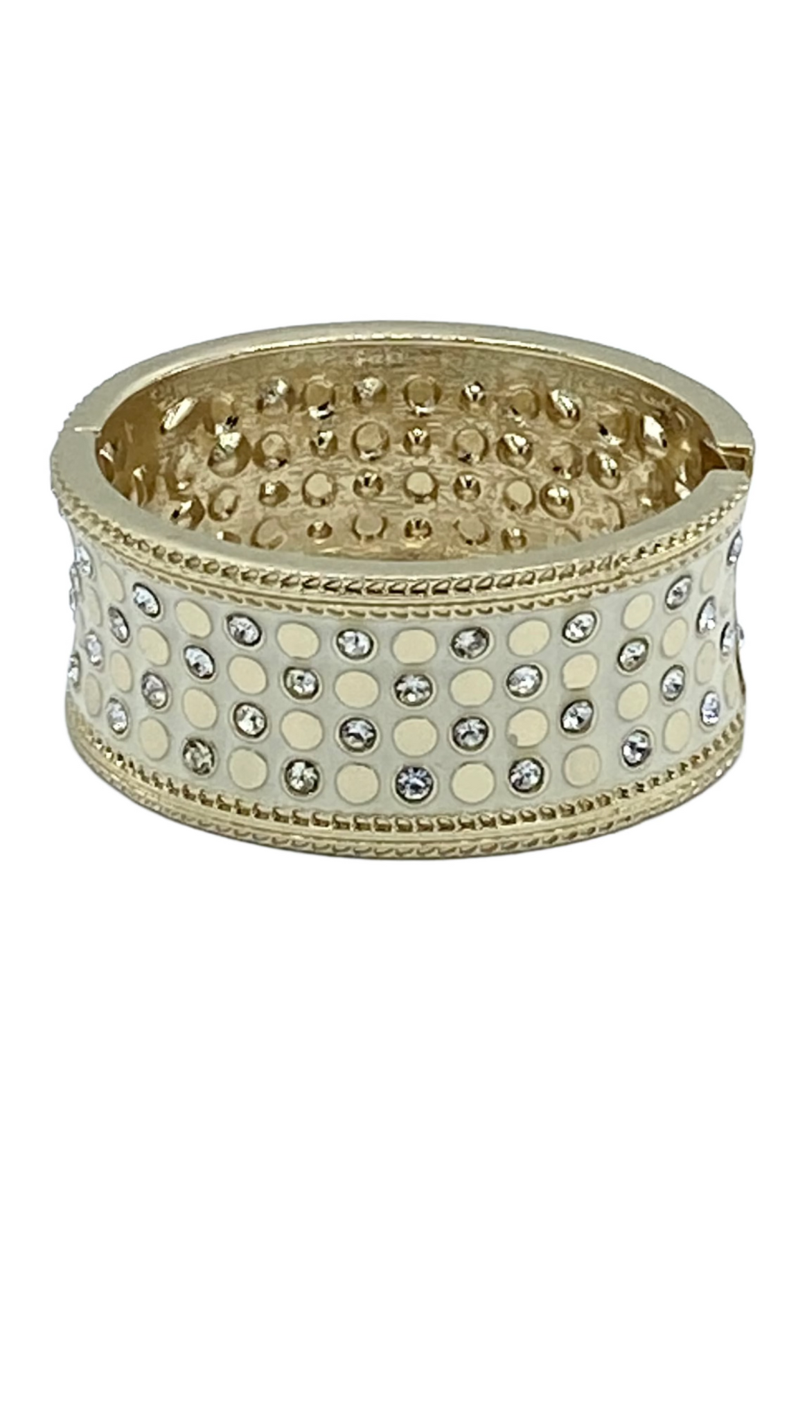 White faux diamond bracelet