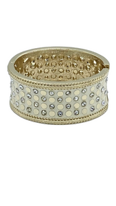 White faux diamond bracelet